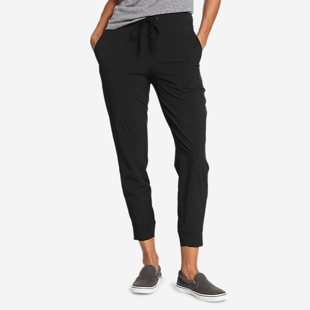 Eddie Bauer Gray Silky Departure Joggers  - L